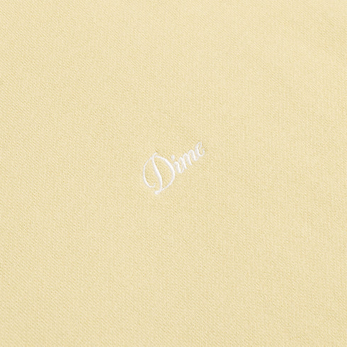 Dime Cursive Small Logo Hoodie Sweat A Capuche - Cloud Cream - Streetart.fr